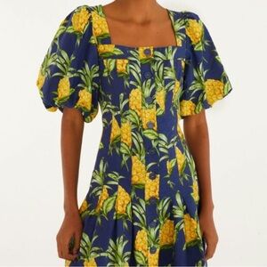FARM RIO PINEAPPLE MINI DRESS- size small NWT